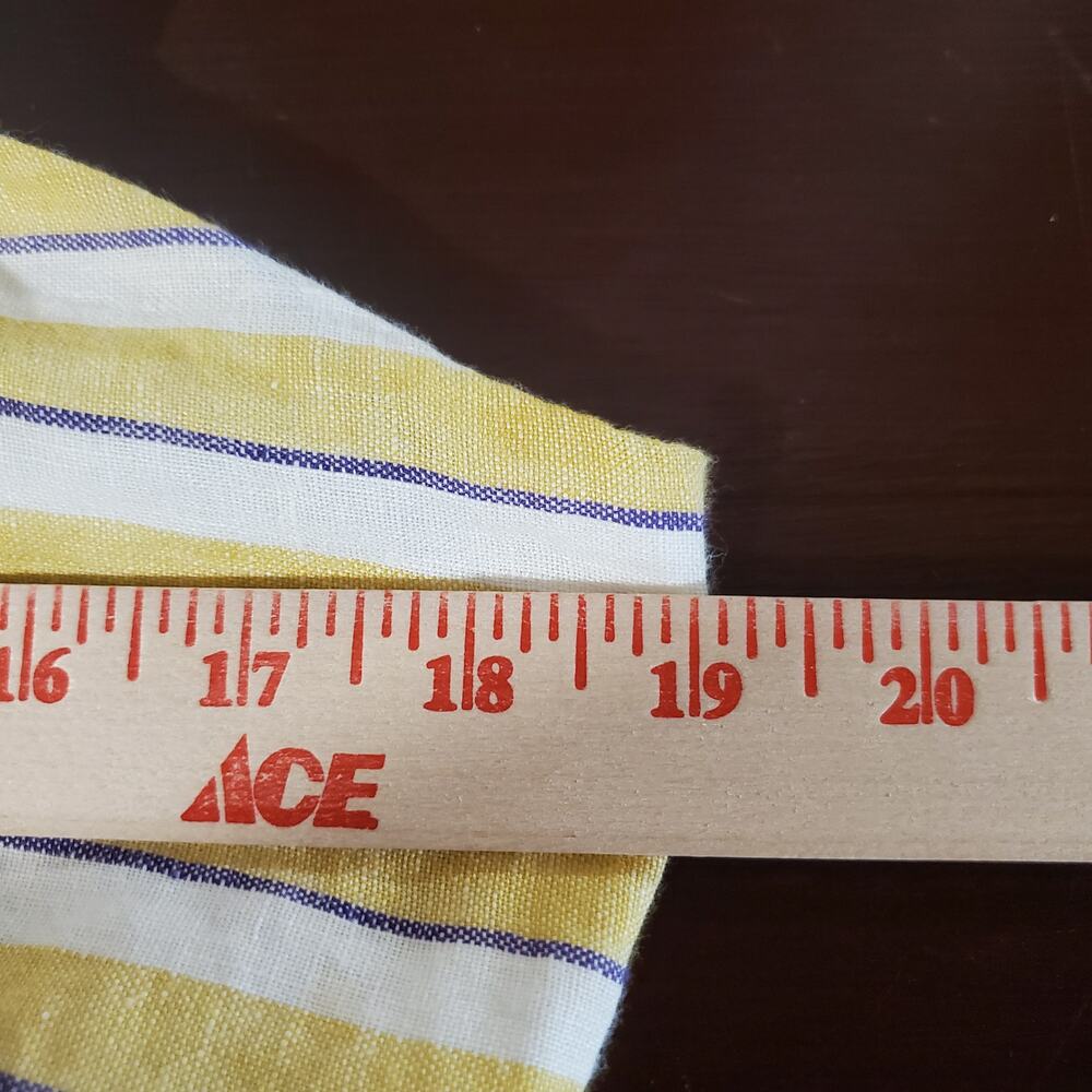 Rachel Zoe Linen Striped Button Sleeveless Maxi Dress 8 Prairie Cottage Yellow - Picture 9 of 11